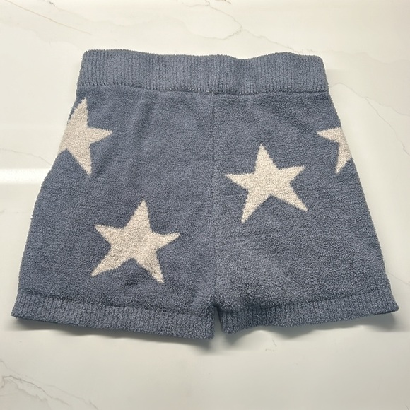 Unbranded Soft Powder Blue with White Stars Womens size Medium Elastic waist - Picture 2 of 6